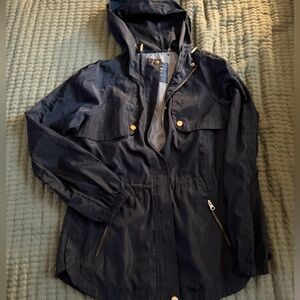 Cavallini Originals Navy Hooded Anorak Windbreaker Jacket